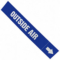 Panduit Corp - PPMA44WBLD - LABEL 12"X2.5" WHITE/BLUE