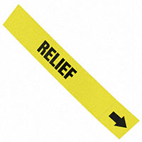 Panduit Corp - PPMA45BYD - LABEL 12"X2.5" BLACK/YELLOW