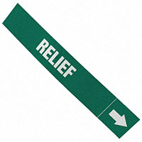 Panduit Corp - PPMA45WGD - LABEL 12"X2.5" WHITE/GREEN