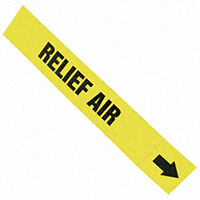 Panduit Corp - PPMA46BYD - LABEL 12"X2.5" BLACK/YELLOW