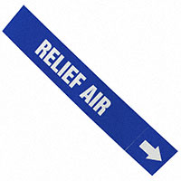 Panduit Corp - PPMA46WBLD - LABEL 12"X2.5" WHITE/BLUE