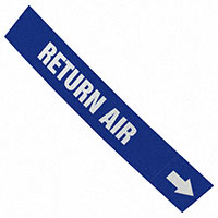 Panduit Corp - PPMA47WBLD - LABEL 12"X2.5" WHITE/BLUE