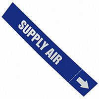 Panduit Corp - PPMA48WBLD - LABEL 12"X2.5" WHITE/BLUE