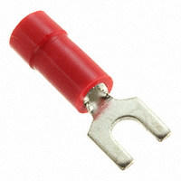 Panduit Corp - PV18-6F-MY - CONN SPADE TERM 18-22AWG #6 RED