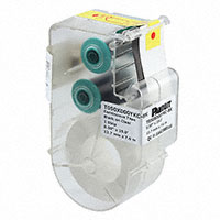 Panduit Corp - T050X000YKC-BK - TAPE POLY .50"X25' BLACK/CLEAR