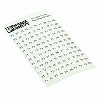 Phoenix Contact - 0804293:0071 - MARKER CARD PRINTED HORIZONTALLY