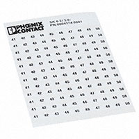 Phoenix Contact - 0804374:0041 - MARKER CARD PRINTED HORIZONTALLY