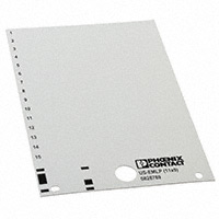 Phoenix Contact - 0828789 - PLASTIC LABEL CARD WHITE UNLABEL