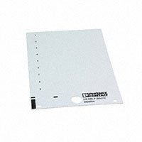 Phoenix Contact - 0828804 - PLASTIC LABEL CARD WHITE UNLABEL
