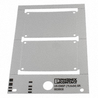 Phoenix Contact - 0828930 - LABEL ID/RATINGS 2.95"X2.13" WHT