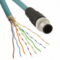 Phoenix Contact - 1408743 - NTWRK CBL 8POS 5M M12-OPN CDE A