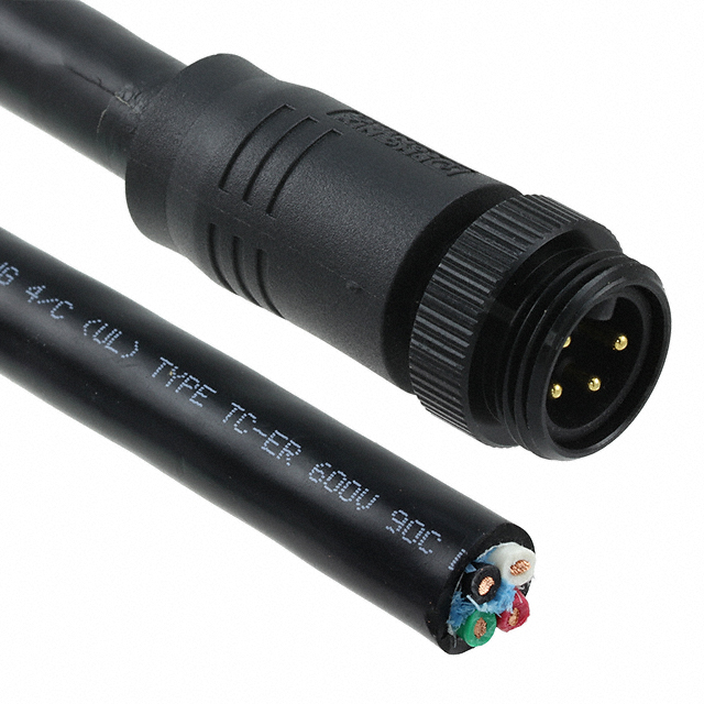 Phoenix Contact - 1417146 - CBL CIRC 4POS MALE TO WIRE LEADS