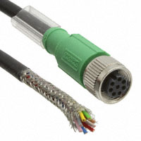Phoenix Contact - 1522891 - CABLE 8POS M12 SOCKET-WIRE 10M