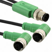 Phoenix Contact - 1668991 - CBL 3POS M12 PLUG-2 RA SKT 0.3M