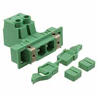 Phoenix Contact - 1703454 - TERM BLK HDR 2POS 2PC SNAP GREEN