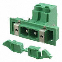 Phoenix Contact - 1703616 - TERM BLK HDR 2POS 2PC SNAP GREEN