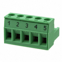 Phoenix Contact - 1760006 - TERM BLOCK PLUG 5POS STR 5.08MM