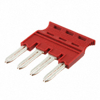 Phoenix Contact - 3033804 - CONN TERM BLK JUMPER 4POS RED