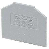 Phoenix Contact - 0790569 - TERM BLOCK END COVER GRAY