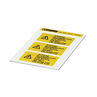 Phoenix Contact - 0830462 - LABEL ELECTRL WARN 2.91"X1.46"