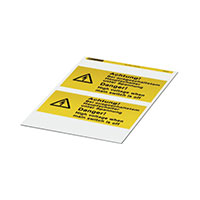 Phoenix Contact - 0830464 - LABEL ELECTRL WARN 7.87"X3.94"