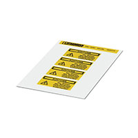Phoenix Contact - 0830473 - LABEL ELECTRL WARN 2.05"X1.02"