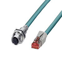 Phoenix Contact - 1656770 - M12 PANEL FEED-THROUGH 4-POS 5M