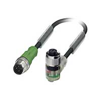 Phoenix Contact - 1668522 - CBL 4POS M12 PLUG-R/A SOCKET 0.3