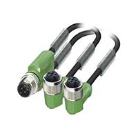 Phoenix Contact - 1669000 - CABLE 3POS M12 PLG-2 R/A SKT 0.6