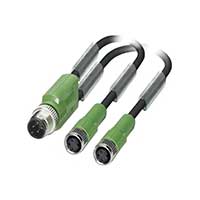 Phoenix Contact - 1671360 - CABLE 3POS STR Y-PLUG-2 SCKT 3M