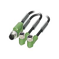 Phoenix Contact - 1671373 - CBL 3POS M12 PLG-2 M8 RA SKT .3M