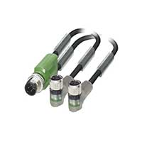 Phoenix Contact - 1671441 - CBL 3POS M12 PLUG-2 M8 RA SKT 3M