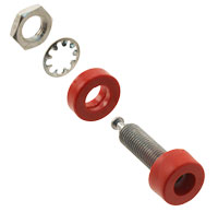 Pomona Electronics - 1581-2 - JACK BANA PANEL MT TIN RED