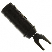 Pomona Electronics - 1614A-0 - SPADE LUG TO INS BANANA JACK BLK