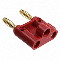 Pomona Electronics - 4892-2 - DOUBLE BANANA PLUG GOLD RED