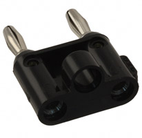 Pomona Electronics - MDP-0 - PLUG BANA DBL WIRE GUIDE BLK