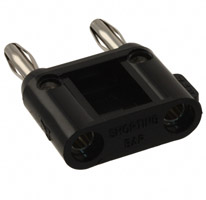 Pomona Electronics - MDP-S-0 - PLUG BANA DBL SHORTING BAR BLACK