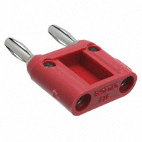 Pomona Electronics - MDP-S-2 - PLUG DBL BANANA W/SHORT BAR RED
