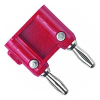 Pomona Electronics - 1330-ST-2 - DOUBLE BAN PLUG W/SLD TURRET RED