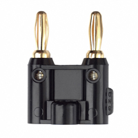 Pomona Electronics - 4892-0 - DOUBLE BANANA PLUG GOLD BLACK