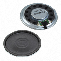PUI Audio, Inc. - AS03608MR-5-R - SPEAKER 8OHM 500MW TOP PORT 91DB