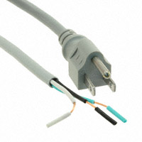 Qualtek - 211018-06 - CORD 18AWG 3COND GRAY 8' SJT