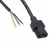 Qualtek - 315008-01 - CORD 18AWG 3COND 118" BLACK SJT
