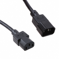 Qualtek - 318004-01 - CORD C-13 C-14 SJT 1'8" 18/3 10A