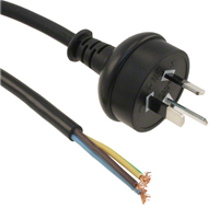 Qualtek - 373003-A01 - CORD 3COND BLK AU UNSHLD 2.5M