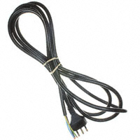 Qualtek - 380003-E01 - CORD 3COND BLK ITALY UNSHLD 2.5M