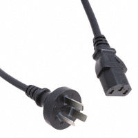 Qualtek - 390004-01 - CORD 3COND BLK M/F ARGN 1.8M