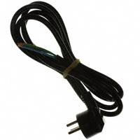 Qualtek - 398006-01 - CORD 3COND BLK ISRAL UNSHLD 1.8M