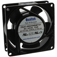 Qualtek - FAA1-08025NBMT31 - FAN AXIAL 80X25MM 115VAC TERM