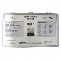 Qualtek - Q2-F-QK1-01-6IN-180 - HEATSHRK KIT SMALL SZE BLK 180PC